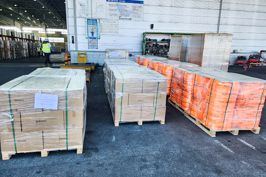 Solusi Sistem dari Tas Tiup hingga Tali Memenangkan Pesanan Bahan Perbaikan Terminal